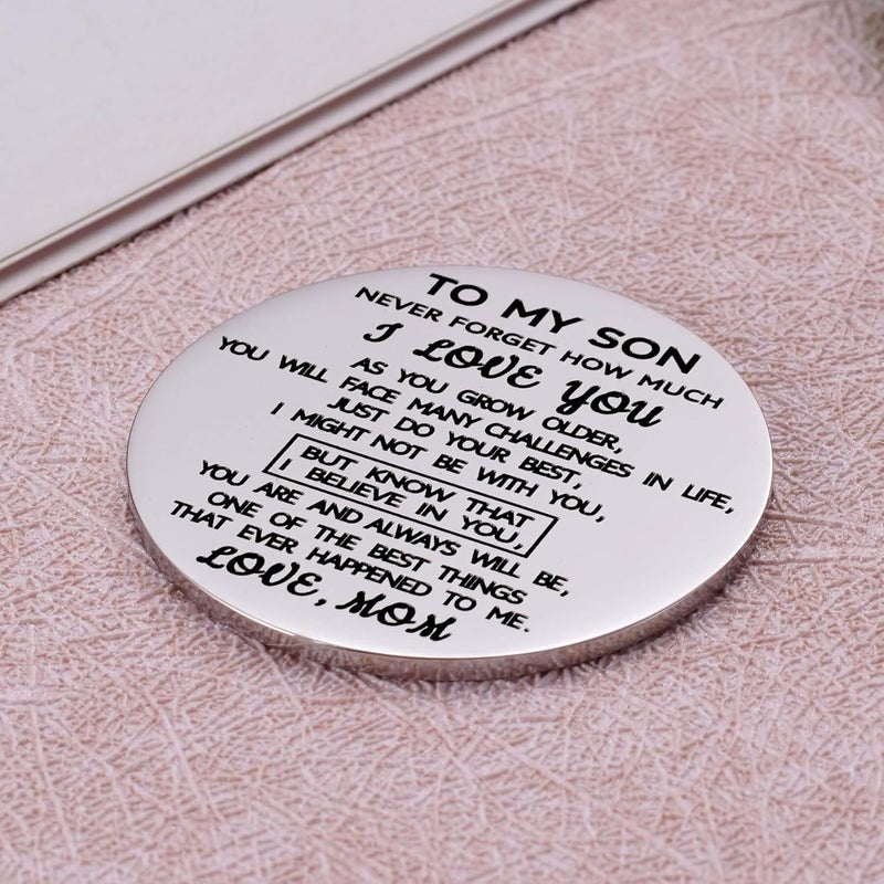 Aesnefe Pocket Hug Token Inspirational Reminder Gifts Mental Health Thinking of You Gift Self Love with PU Leather Keychain - Image 3